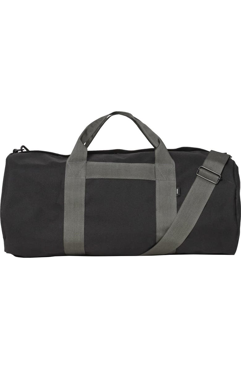 vowels Duffle Bag, Main, color, Black