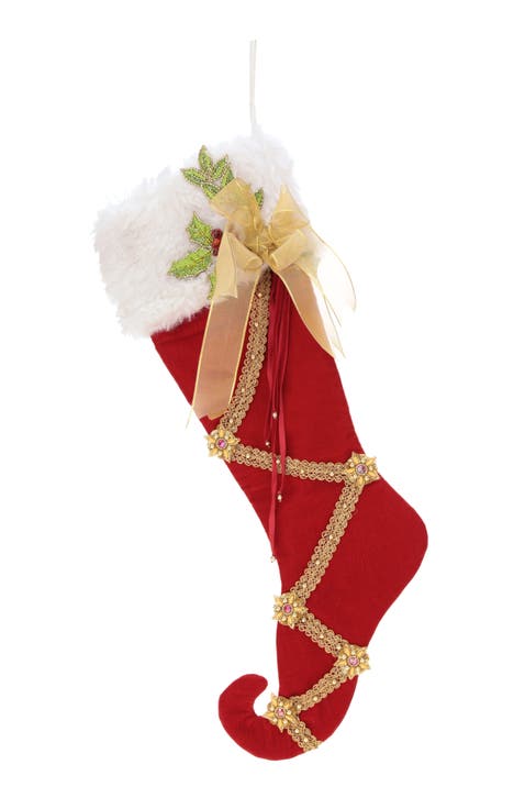 Ruffled Plaid Stocking