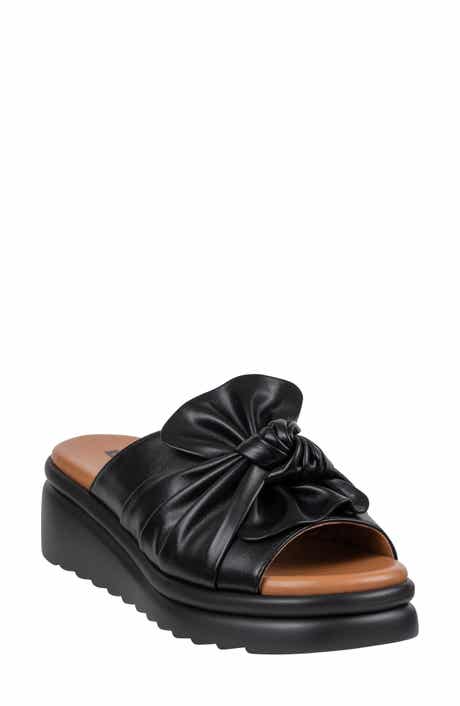 GOOD CHOICE NEW YORK Harlow Platform Wedge Slide Sandal