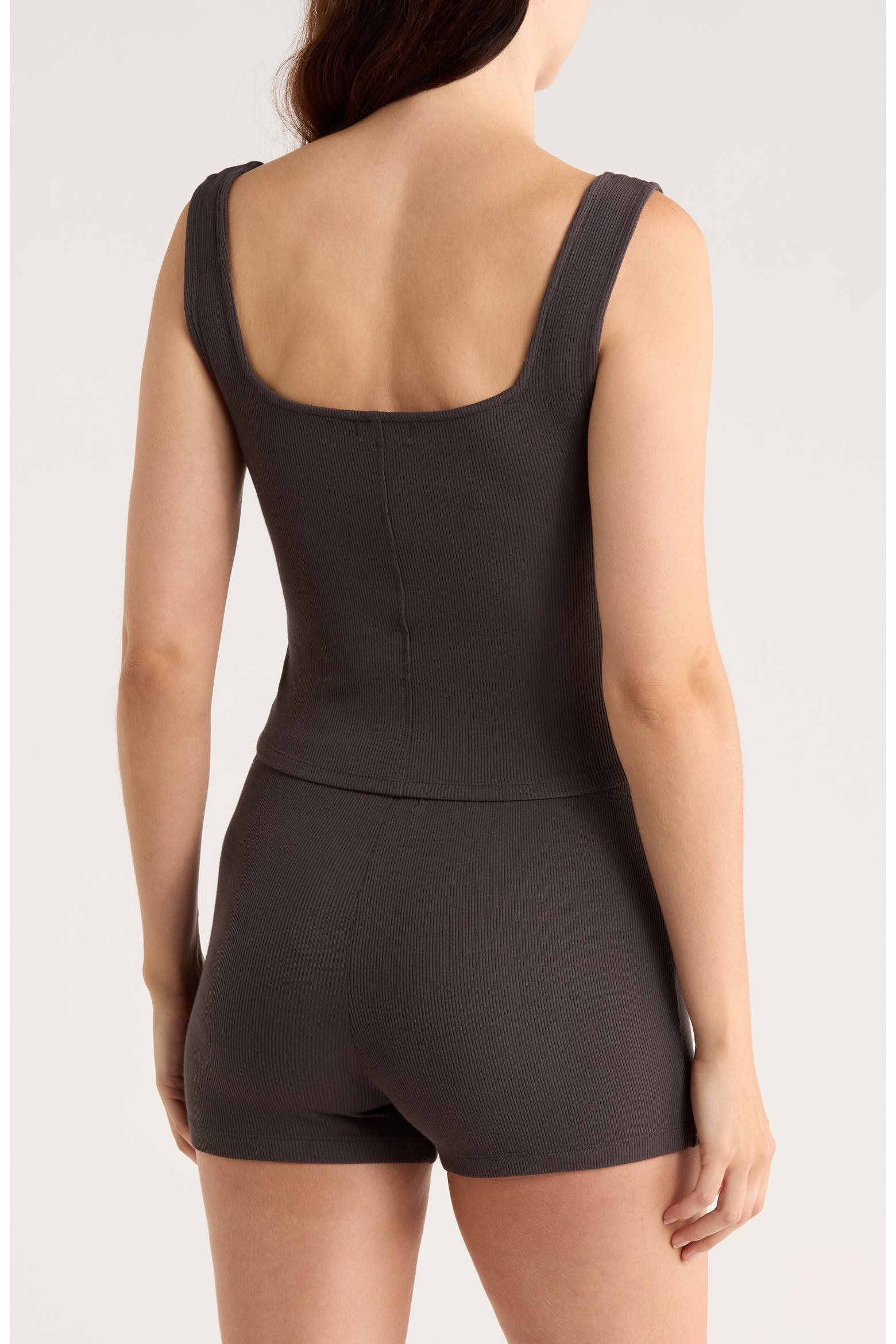 Small Rib Cuts Barefoot Dreams® Ultrasoft Rib Crop Tank (Women) | Nordstromrack