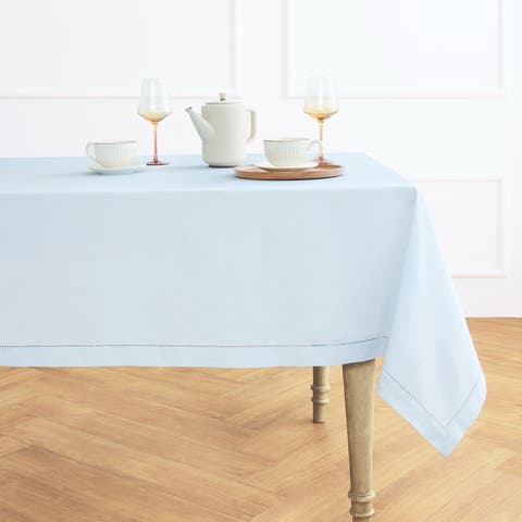 Cotton Linen Hemstitch Tablecloth