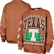 '47 Women's '47 Texas Orange Texas Longhorns Go Big Oversized Pullover Sweatshirt