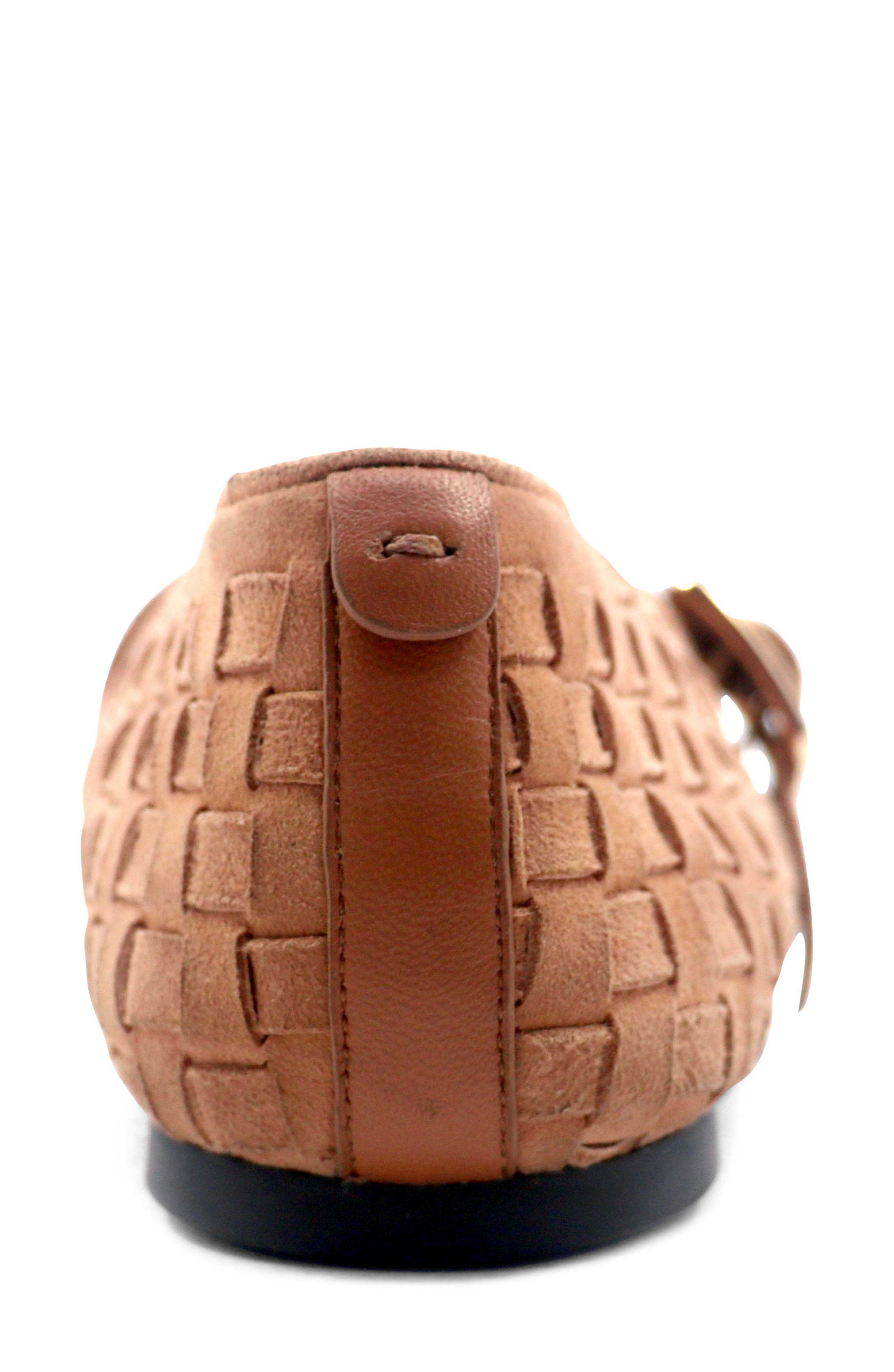 Gentle Souls Winifred Woven Mary Jane Flat, Alternate, color, Camel Suede