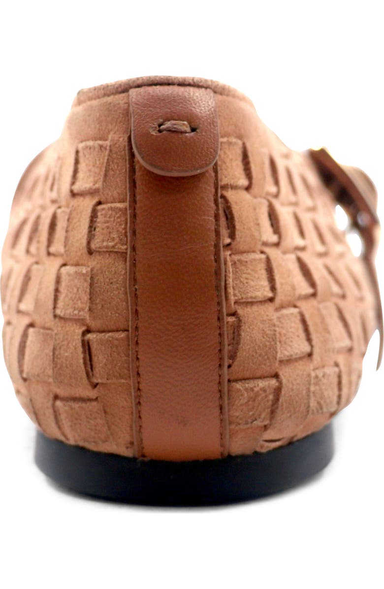 Gentle Souls Winifred Woven Mary Jane Flat, Alternate, color, Camel Suede