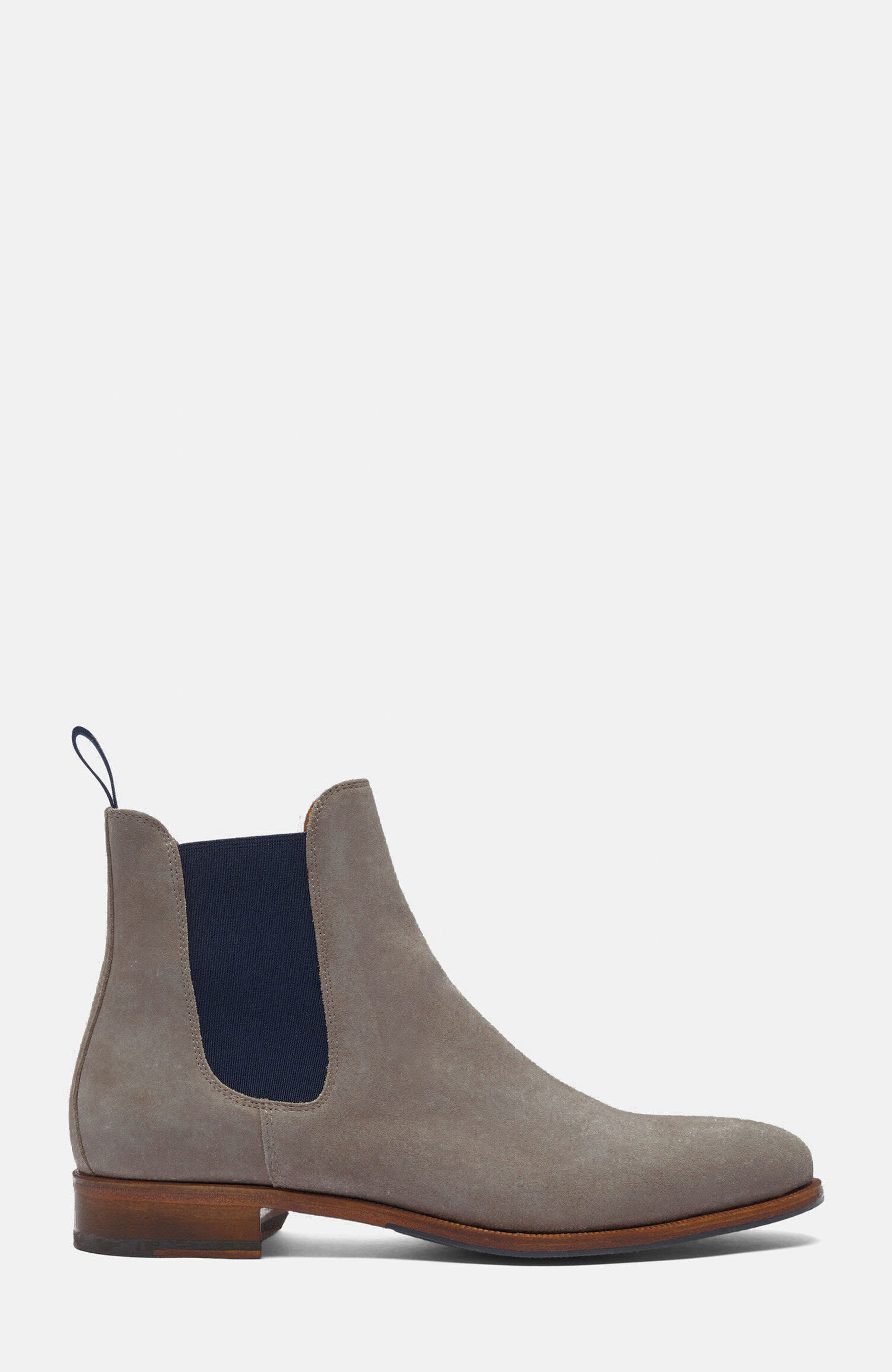 Giancarlo Chelsea Boots, Alternate, color, Taupe Suede