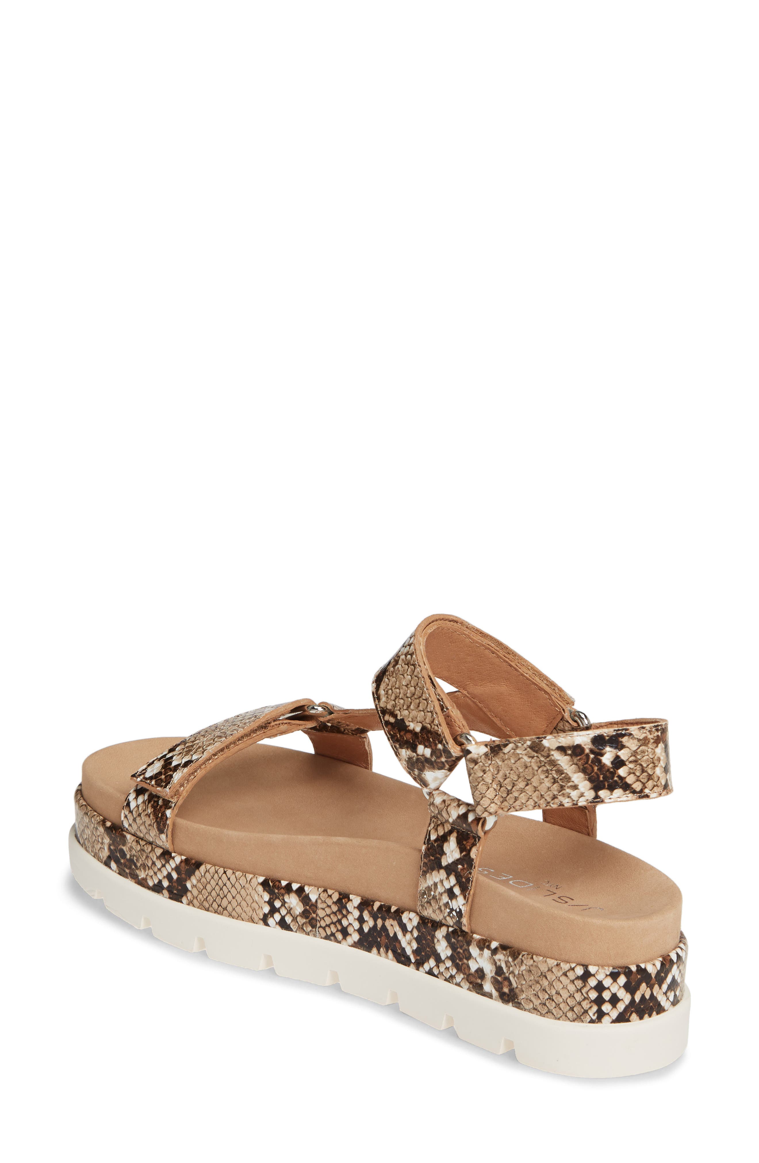 Blakely Platform Sandal, Alternate, color, NATURAL EMBOSSED LEATHER