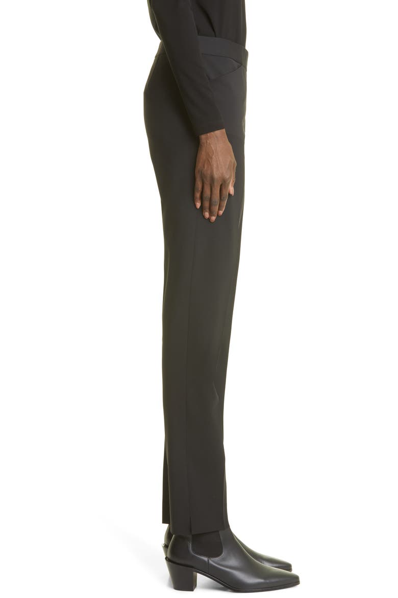 Irving Skinny Stretch Wool Pants, Alternate, color, BLACK