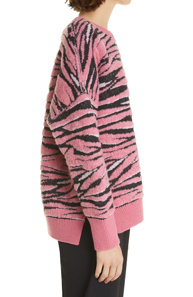 Stella McCartney Animal Jacquard Wool Blend Sweater, Alternate, color,