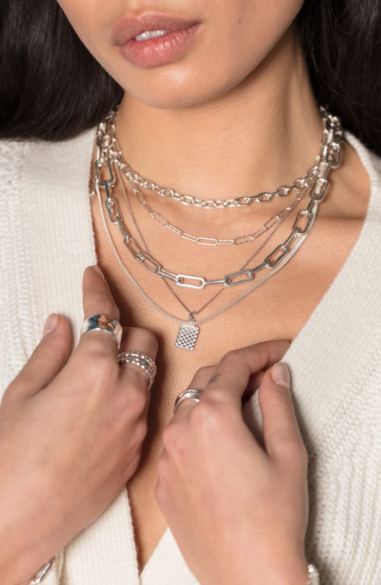 Monica Vinader Heirloom Pendant Charm, Alternate, color, Silver