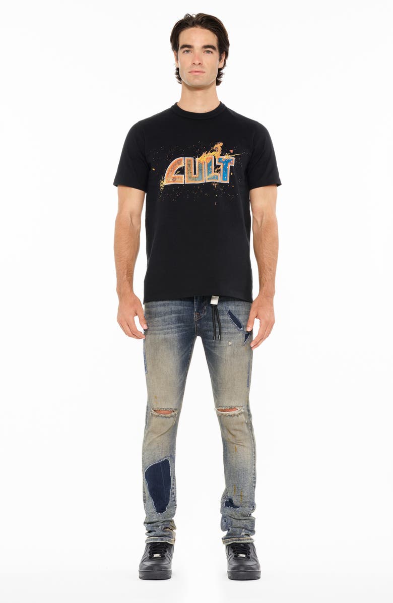 Cult of Individuality Cotton Graphic T-Shirt, Alternate, color, Black