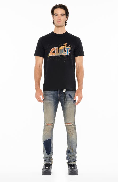 Cult Of Individuality Cotton Graphic T-shirt In Black