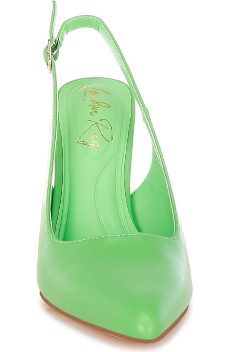 LONDON RAG Sarka Block Heel Slingback Pump, Alternate, color, Green