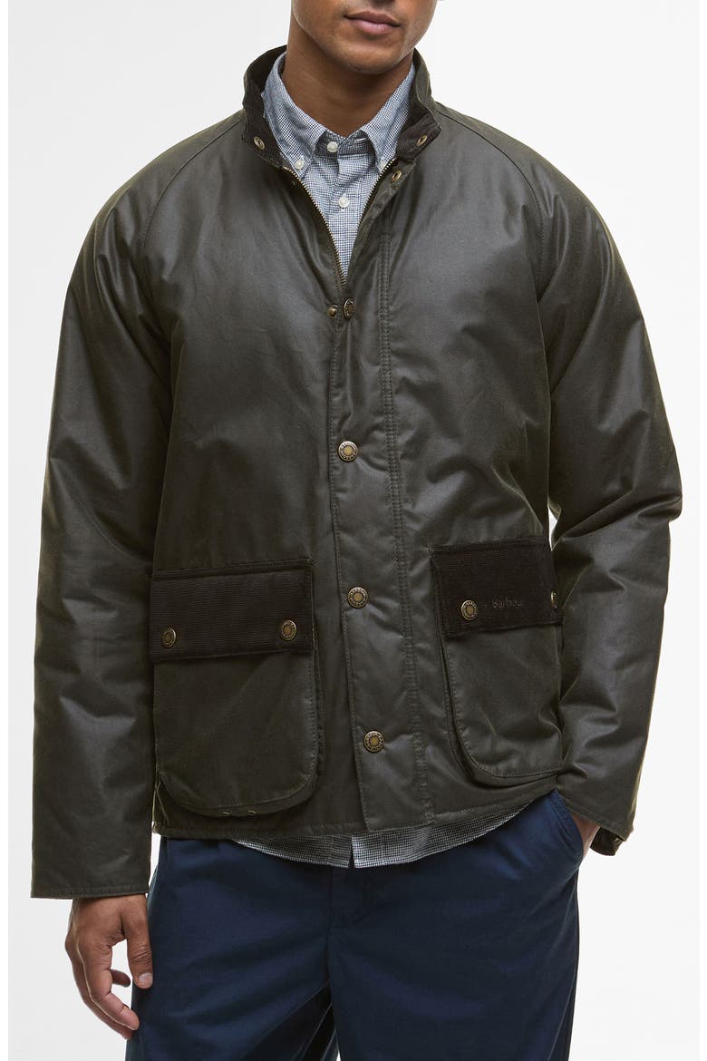 Cordhill Waxed Cotton Jacket, Main, color, ARCHIVE OLIVE
