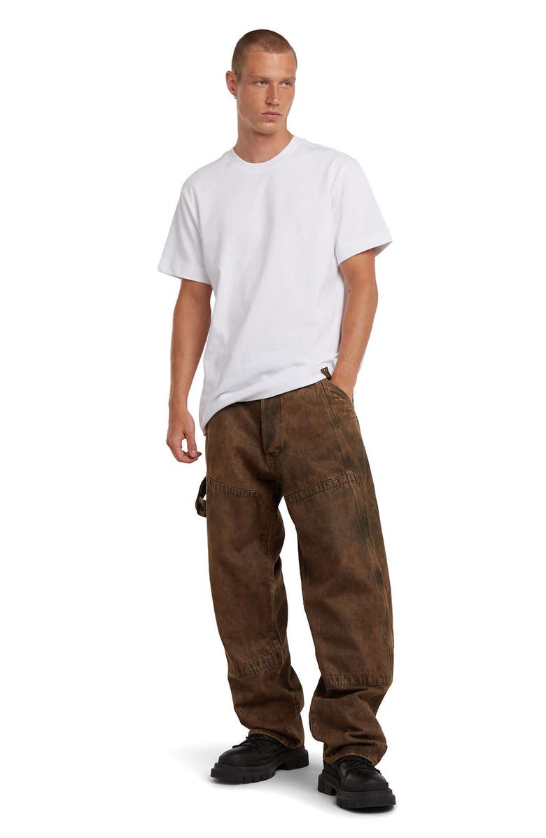 G-STAR Contor 3D Loose Carpenter Jeans, Alternate, color, Faded Cognac Skin