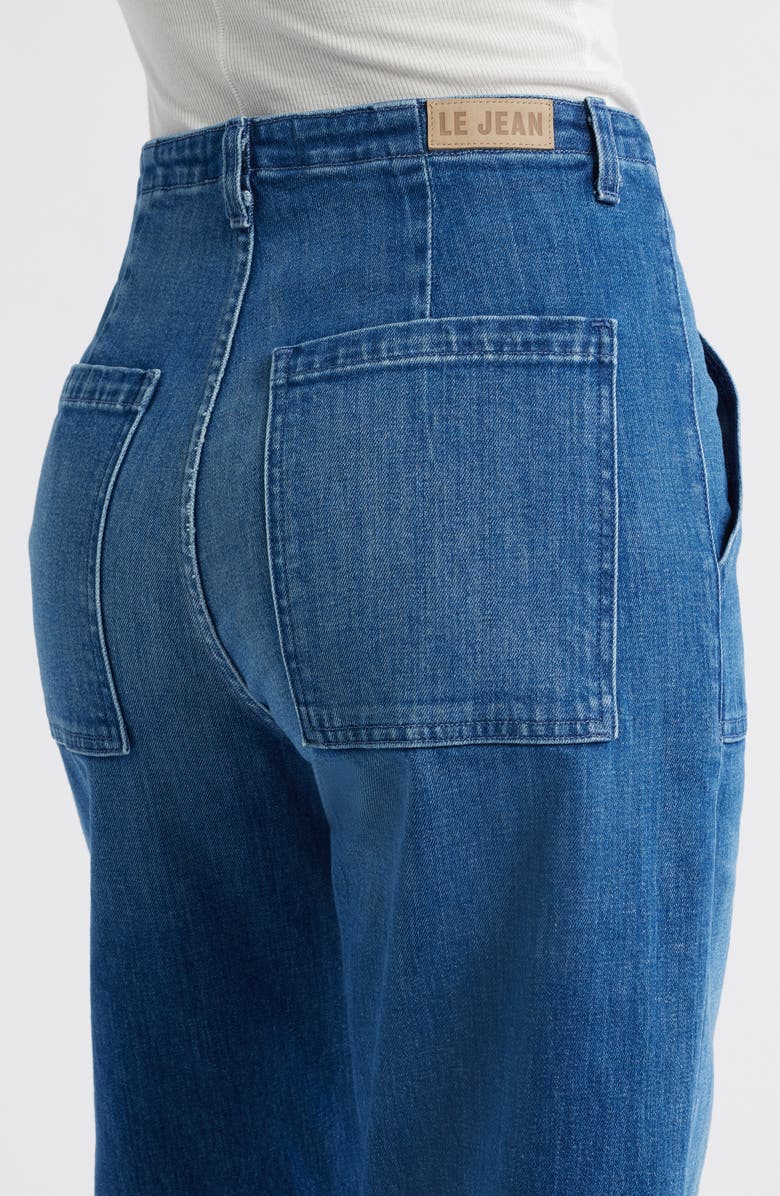 LE JEAN Utility Raw Hem Crop Barrel Jeans, Alternate, color, London Calling