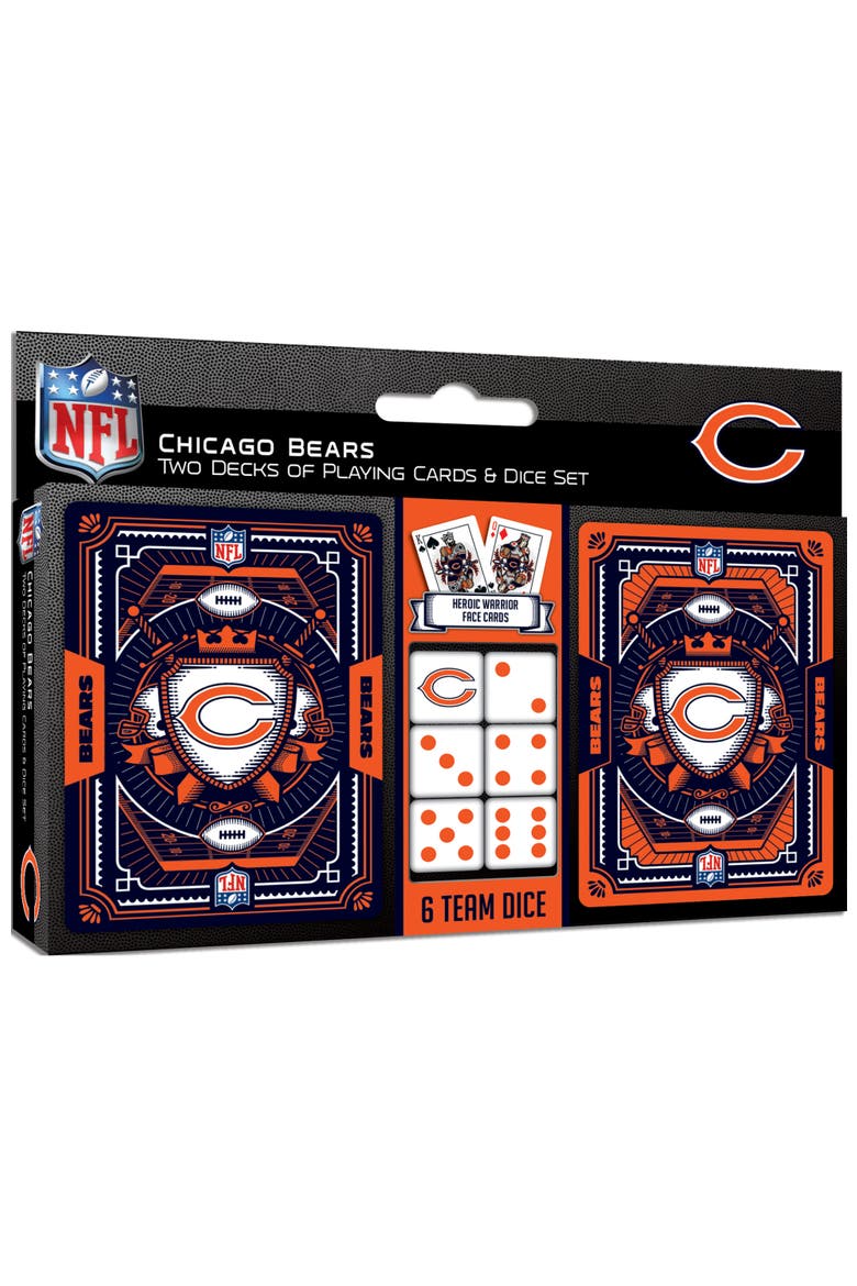 Chicago Bears Playing Cards & Dice, Main, color, Multicolor