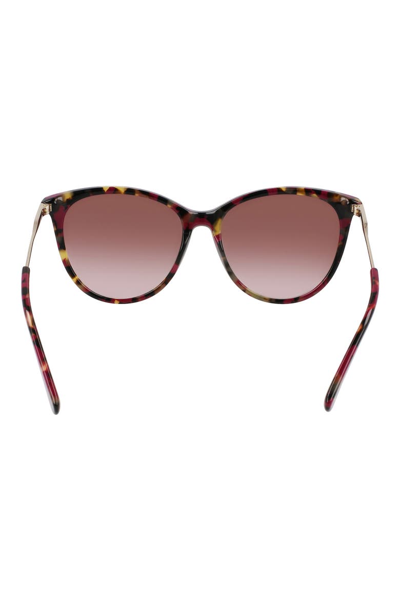 55mm Gradient Tea Cup Sunglasses, Alternate, color, RED HAVANA
