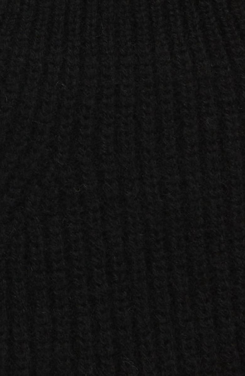 Vince Boiled Cashmere Fingerless Gloves, Alternate, color, 001Blk