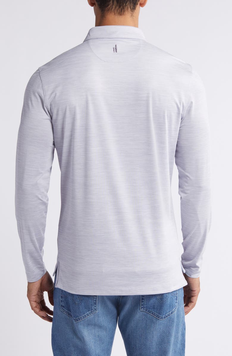 johnnie-O Swing Long Sleeve Performance Polo, Alternate, color, Light Gray