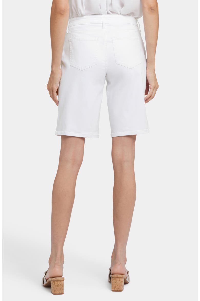 Lilly Straight Leg Denim Shorts, Alternate, color, OPTIC WHITE