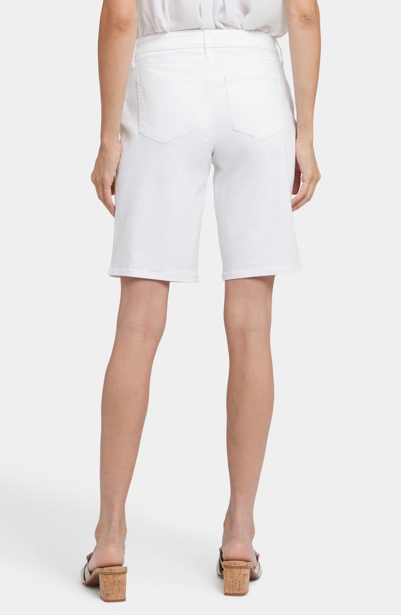 NYDJ Lilly Straight Leg Denim Shorts, Alternate, color, Optic White