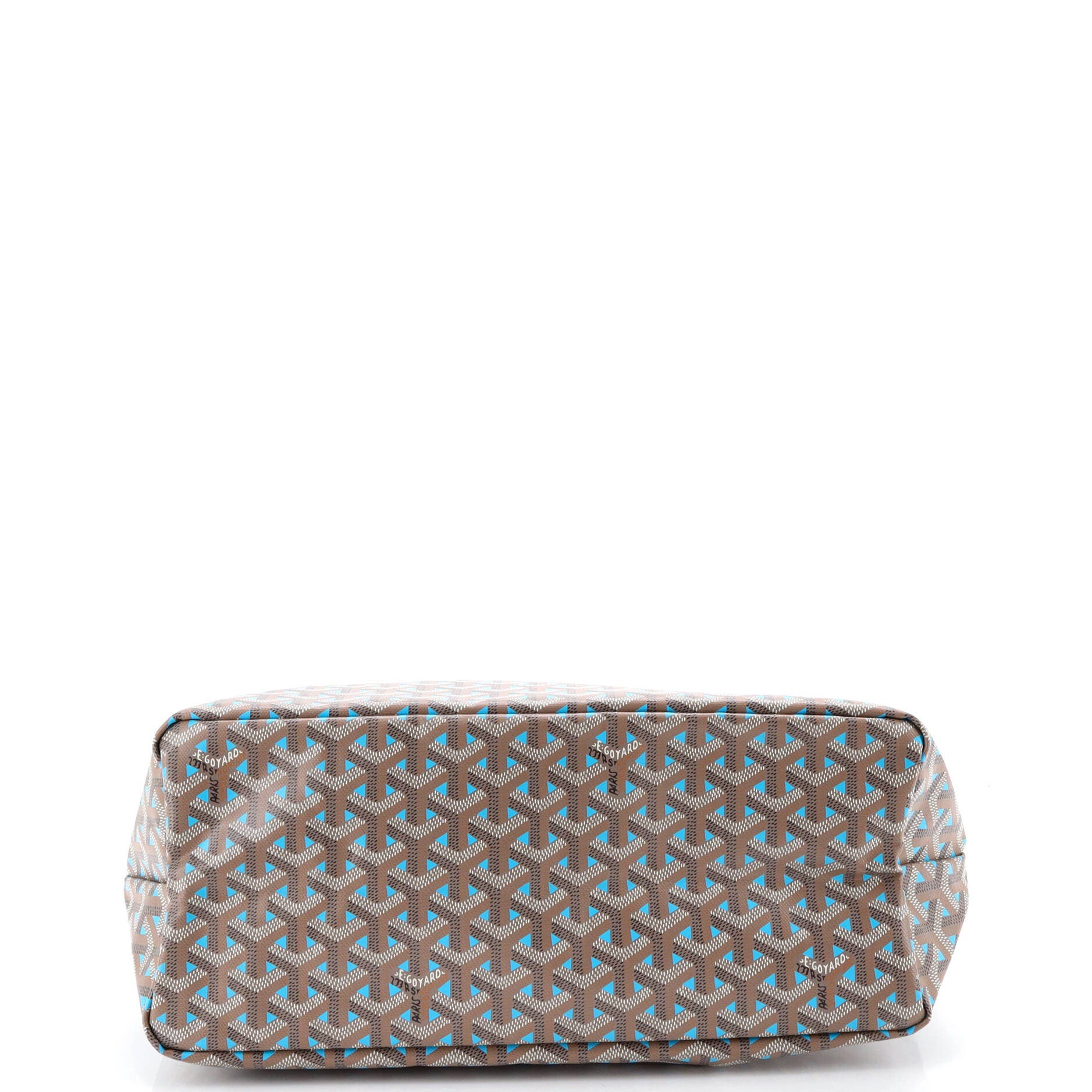 Pre-Owned Goyard Saint Louis Tote Claire Voie Coated Canvas PM, Alternate, color, Brown