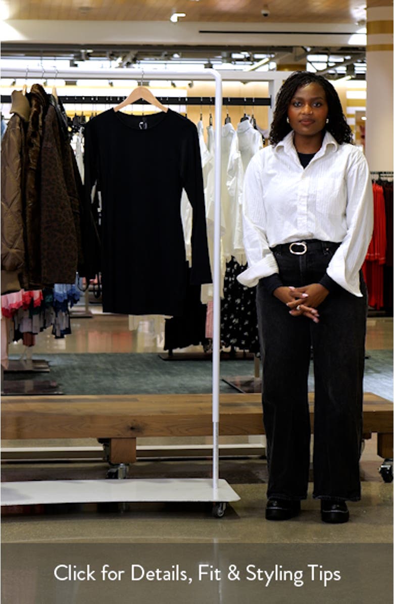 Smooth Layers Crewneck Long Sleeve Minidress, sales video thumbnail