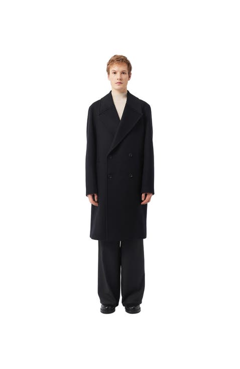 Double-Breasted Cashmere Coat for Men