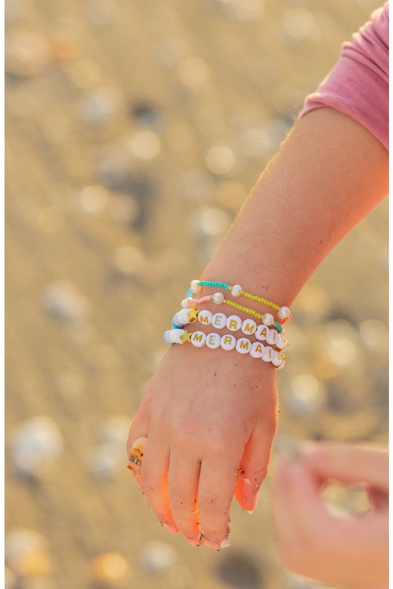 Mermaid Girls' Bracelet, Alternate, color, Aqua