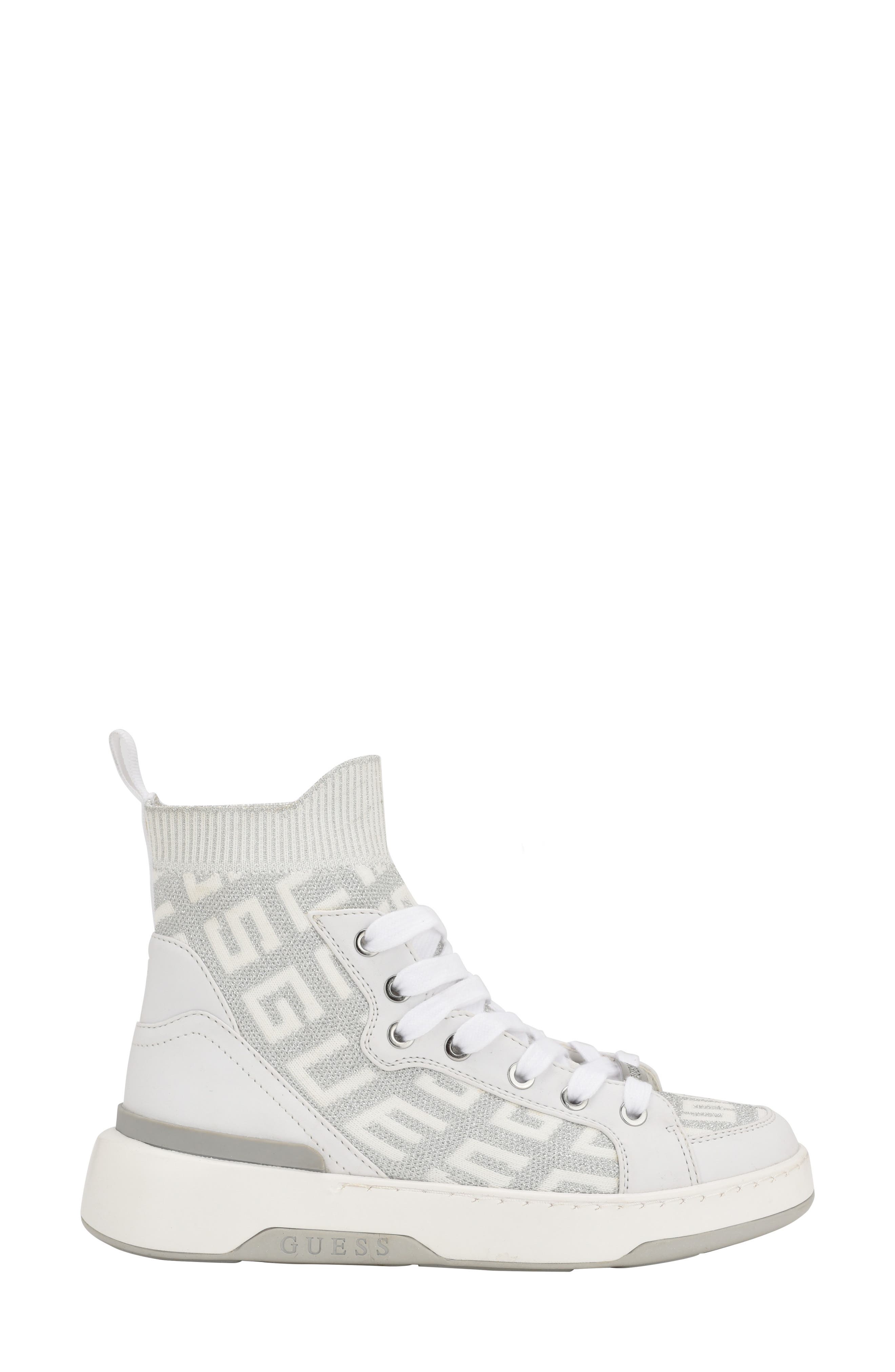 GUESS Mannen High Top Sneaker, Alternate, color, White