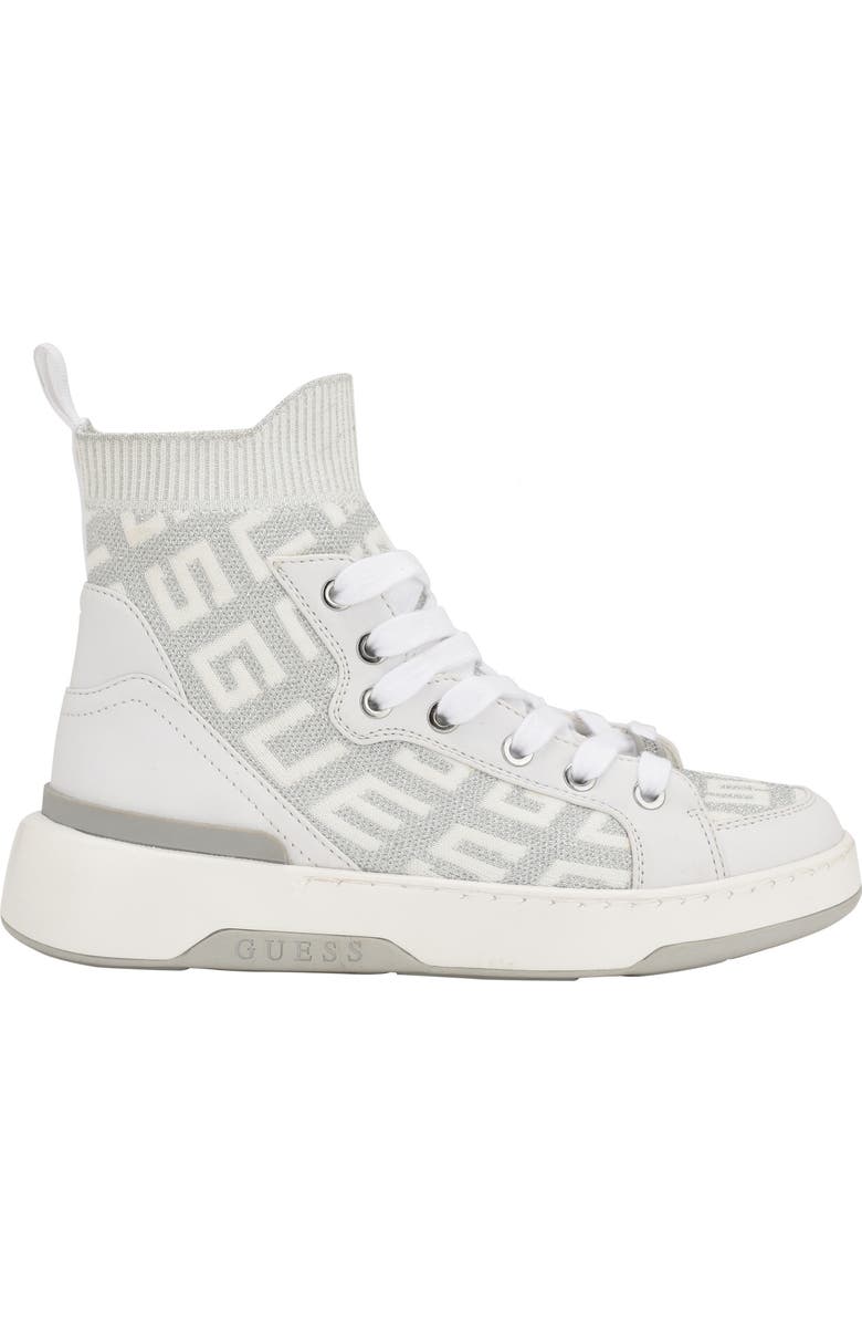 GUESS Mannen High Top Sneaker, Alternate, color, White