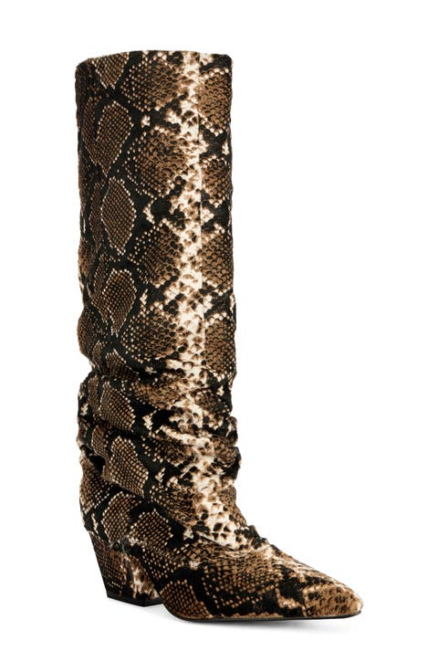 Francoise Knee High Slouch Leather Boot
