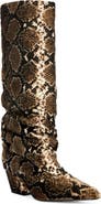 AZALEA WANG Francoise Knee High Slouch Leather Boot