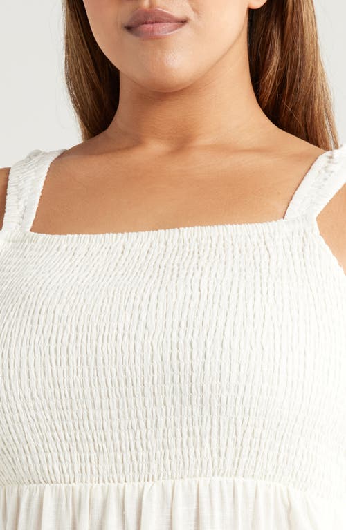 Chelsea28 Smocked Maxi Sundress In Ivory Cloud