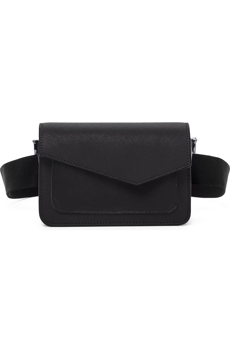 Botkier Cobble Hill Leather Convertible Belt Bag, Main, color,