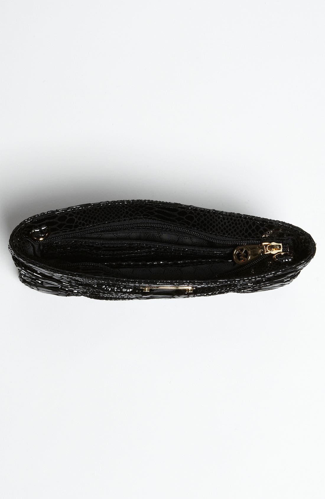 'Webster' Clutch, Alternate, color, BLACK PATENT PYTHON