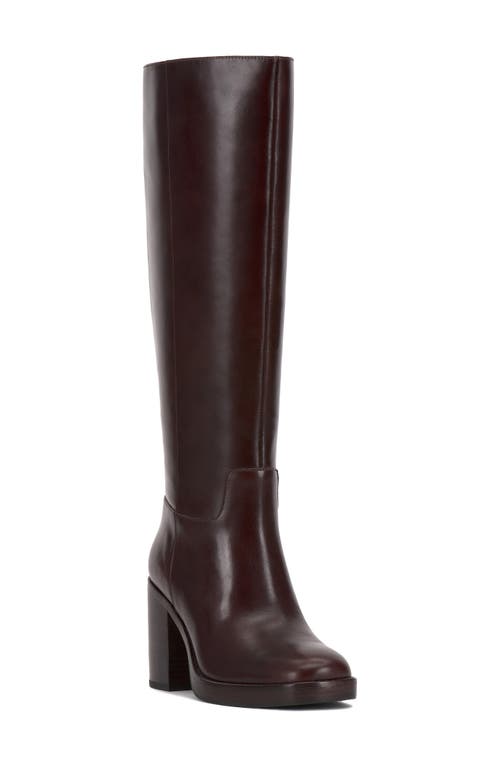 Vince Camuto Gibi Knee High Boot In Burgundy