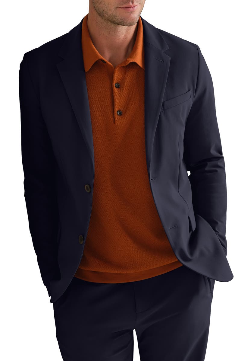 Rhone Commuter<sup>®</sup> Pro Slim Fit Jacket, Main, color, True Navy