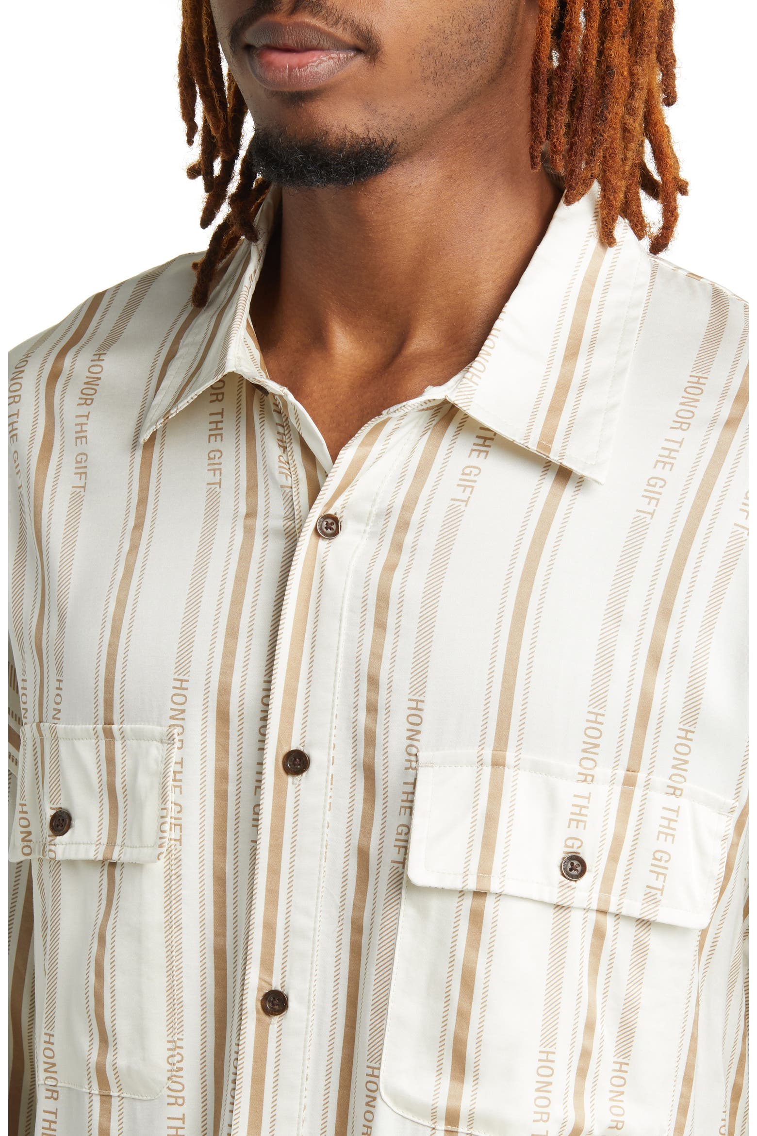 Respect Core HONOR THE GIFT Honor Stripe Button-Up Shirt (Men) | Nordstromrack