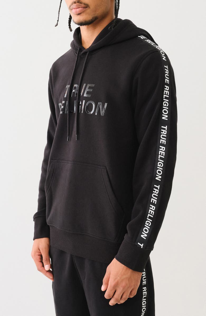 True Religion Silicone Tape Pullover Hoodie, Alternate, color, 