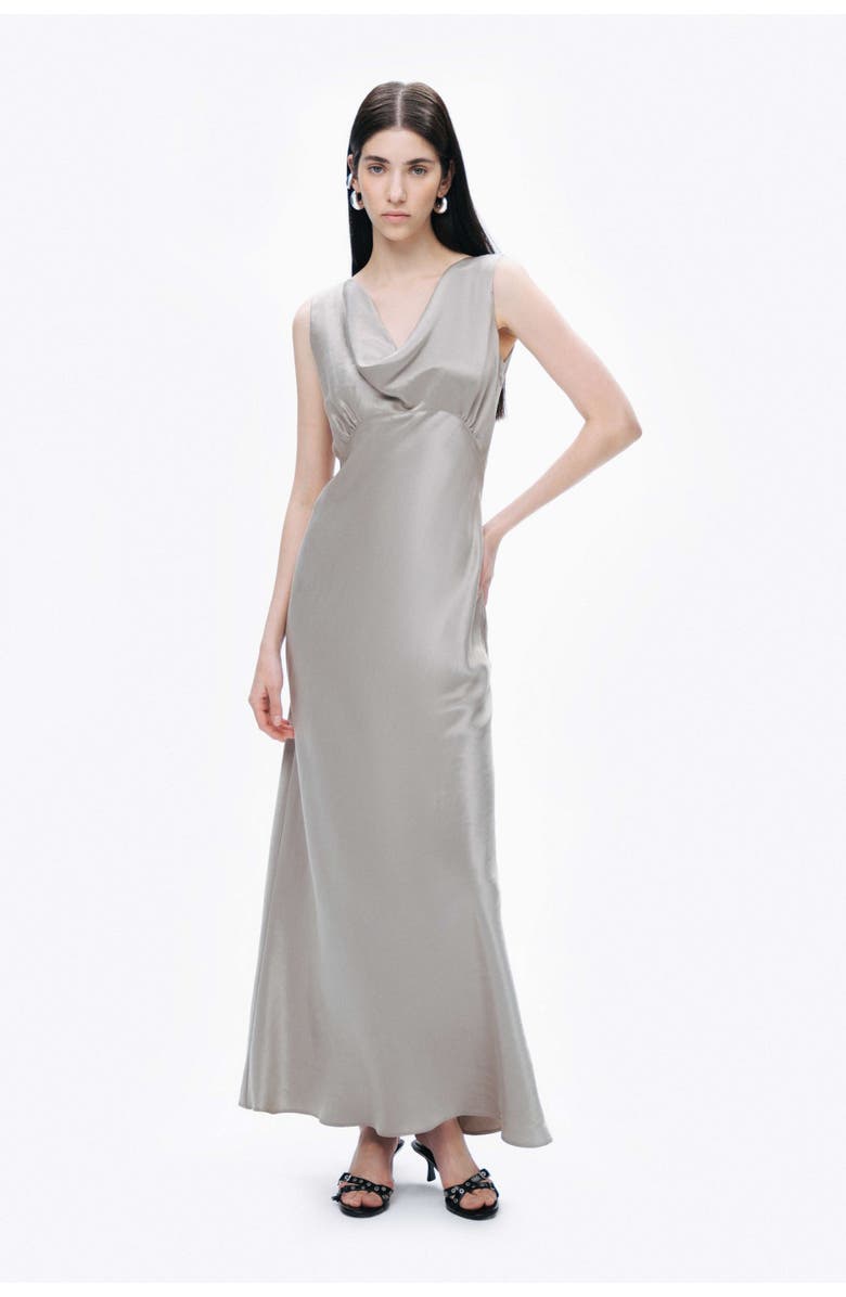 Nocturne Cowl Neck Maxi Dress, Alternate, color, 