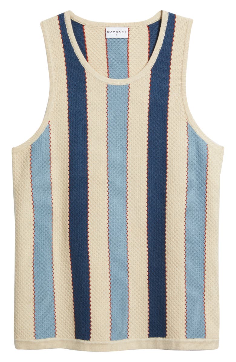 MAVRANS Strike a Match Stripe Knit Tank, Main, color, 