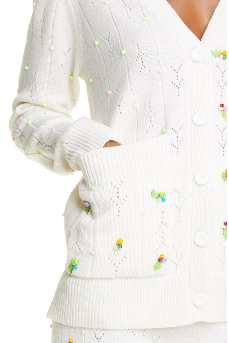 Rosie Grandpa Oversize Wool Cardigan, Alternate, color, ICE WHITE