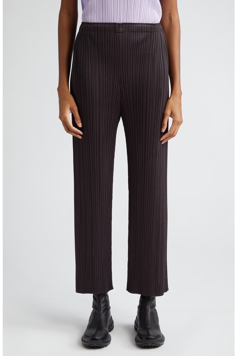 Monthly Colors April Crop Wide Leg Pants, Main, color, BLACK PEPPER