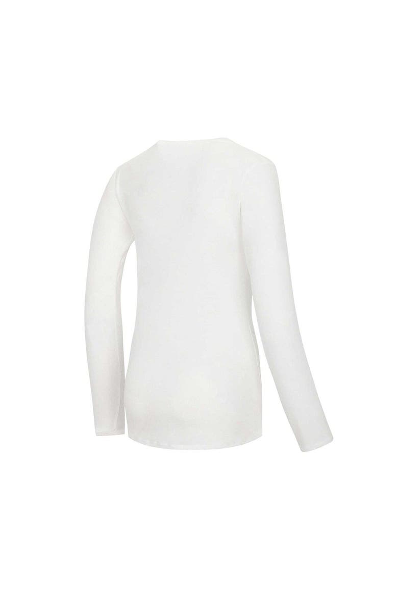 CONCEPTS SPORT Women's Concepts Sport  White/Red Wisconsin Badgers Long Sleeve V-Neck T-Shirt & Gauge Pants Sleep Set, Alternate, color, 