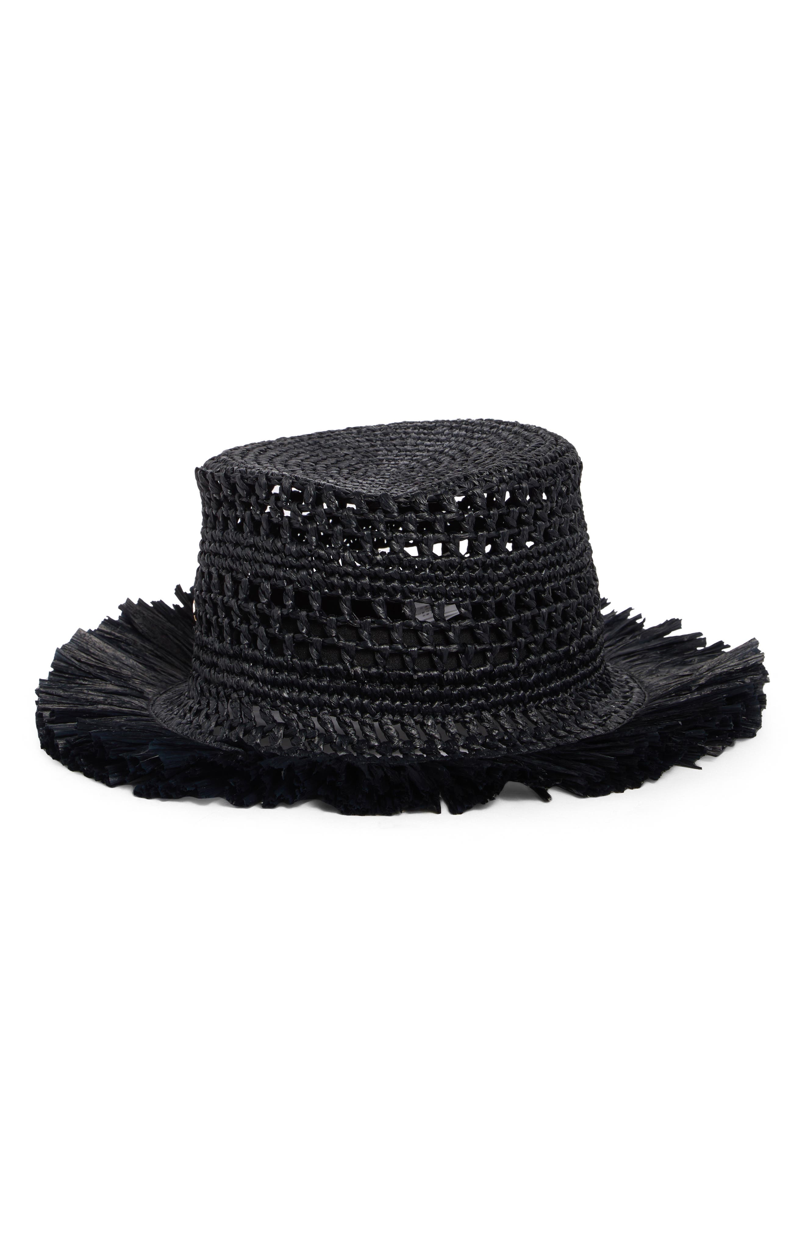 fringe spade hat
