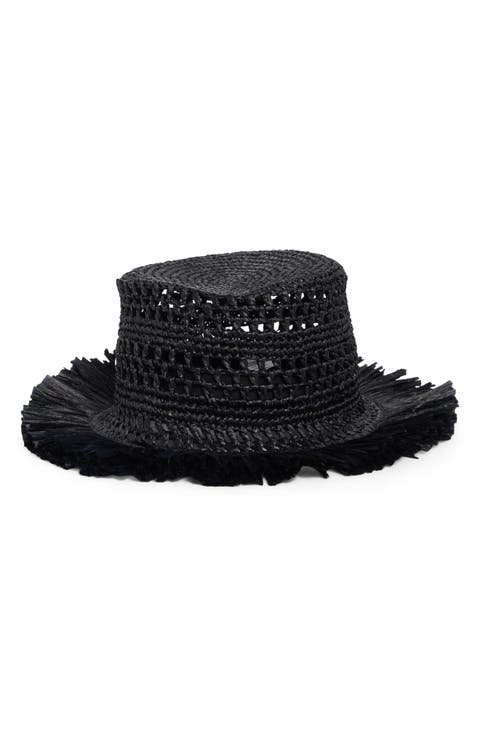 fringe spade hat
