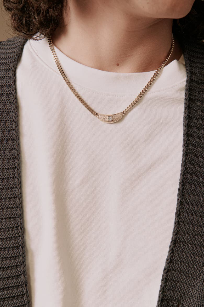 Bodhi Gem Necklace, Alternate, color, 925 Recycled Sterling Silver