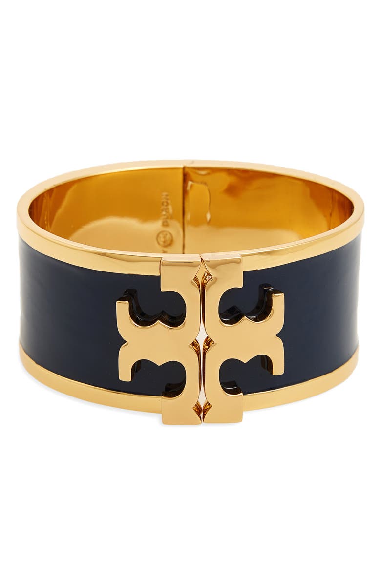Tory Burch Enamel Logo Bracelet, Main, color, 