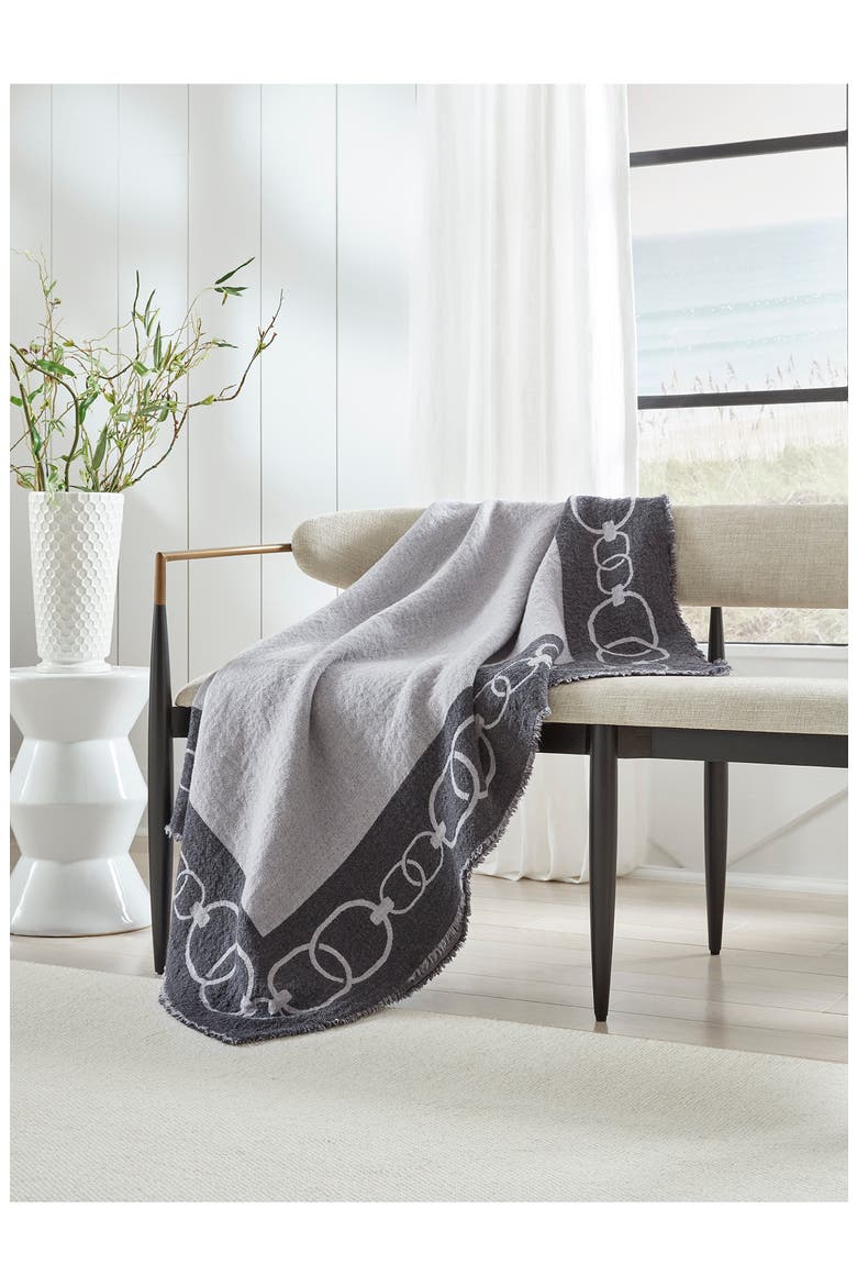Eterna Merino Wool Throw Blanket, Main, color, GREY